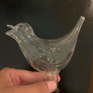 Glass Bird wine decanter
